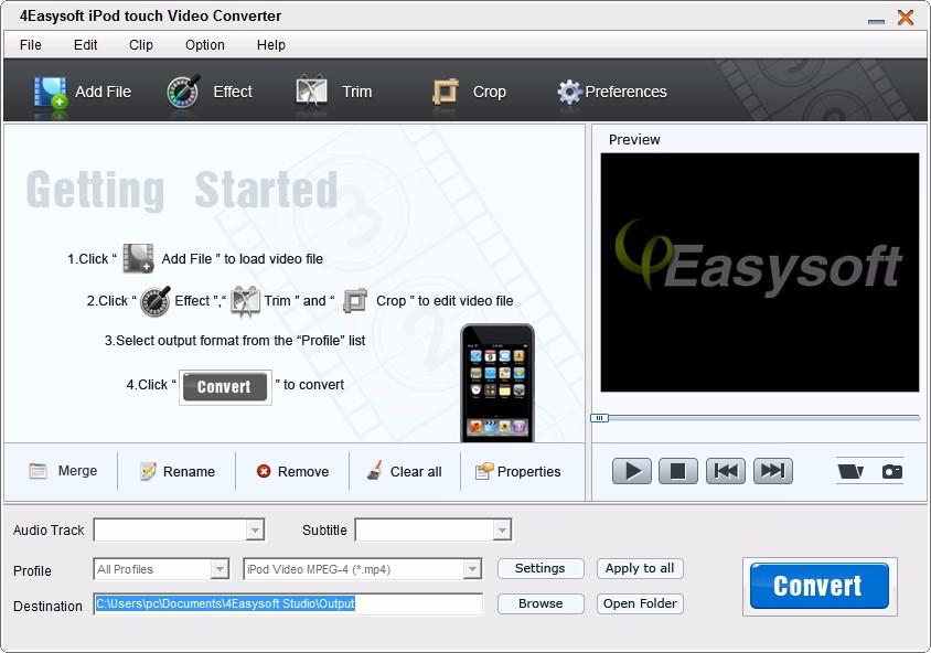 4Easysoft iPod touch Video Converter,iPod touch视频格式转换