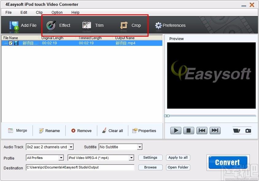 4Easysoft iPod touch Video Converter,iPod touch视频格式转换