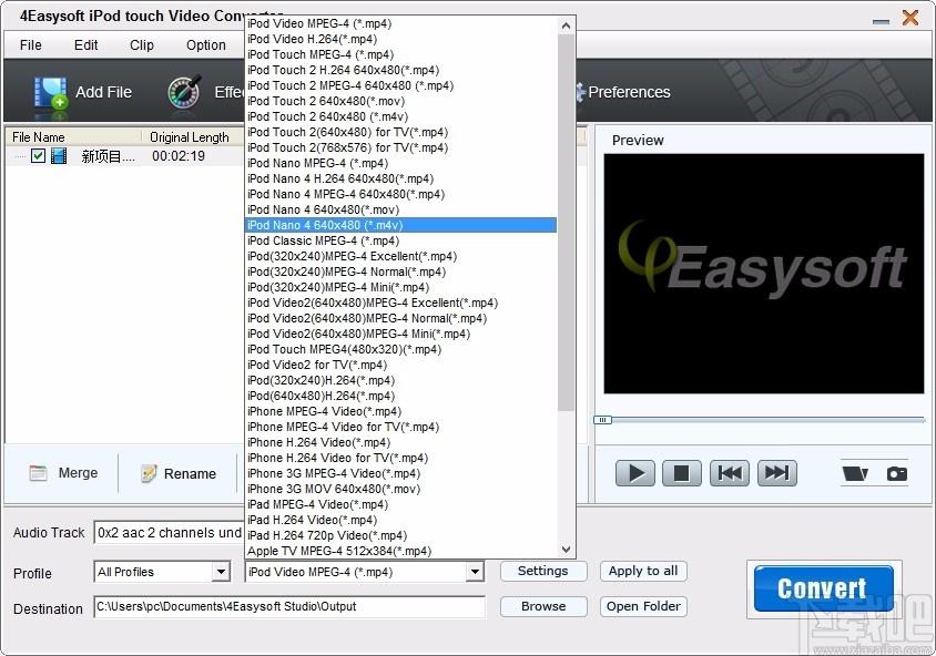 4Easysoft iPod touch Video Converter,iPod touch视频格式转换