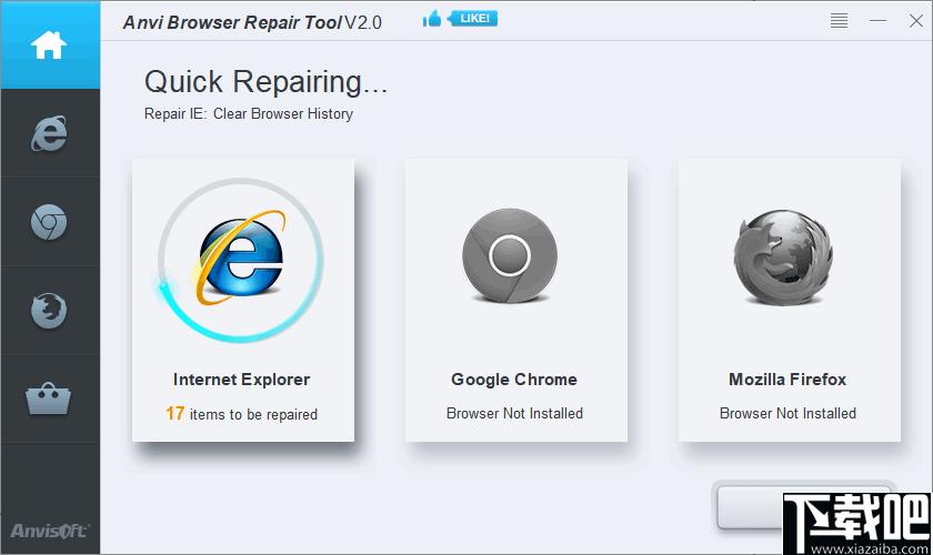 Anvi Browser Repair Tool下载,浏览器,修复工具,IE修复